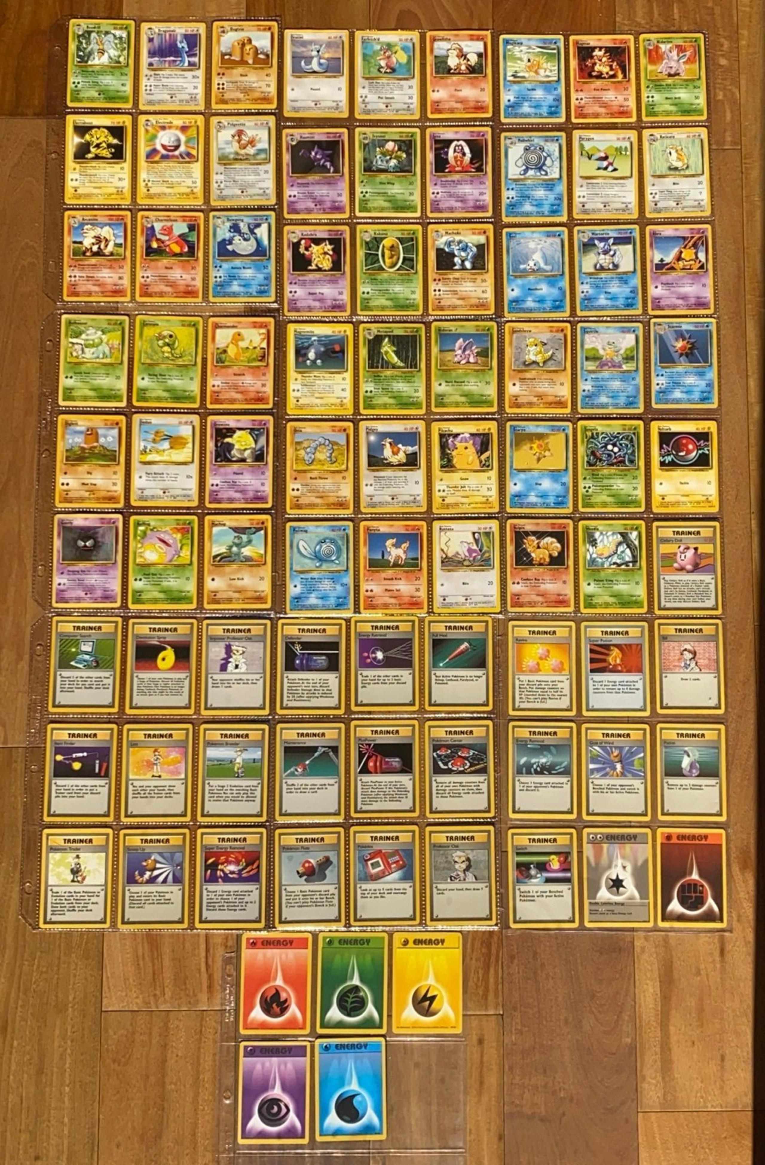 Cartes du set de base du JCC Pokémon