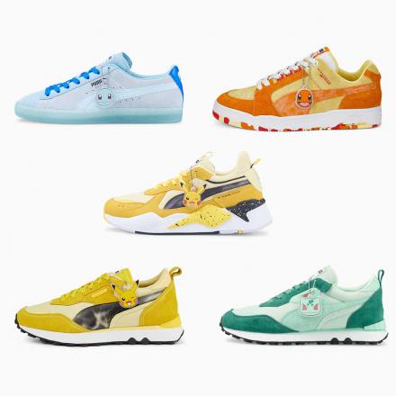 Collection de baskets Pokémon et Puma