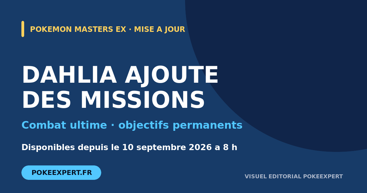 Visuel de l’article — Pokémon Masters EX ajoute des missions au Combat ultime de Dahlia