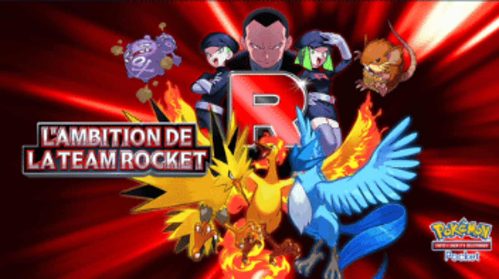 Visuel de l’article — JCC Pokémon Pocket : L’Ambition de la Team Rocket est disponible