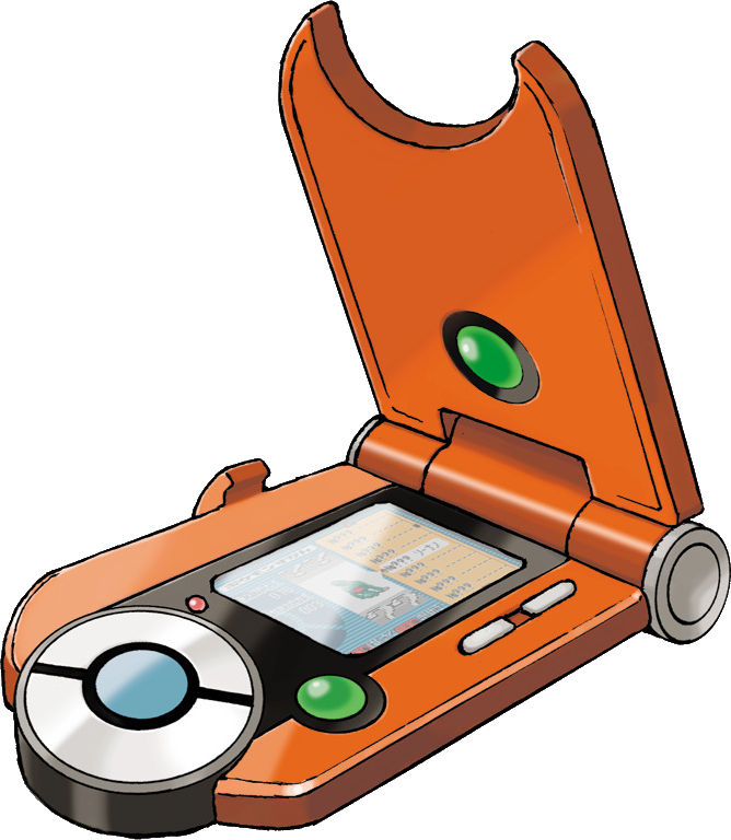 Artwork officiel orange du Pokédex de Hoenn