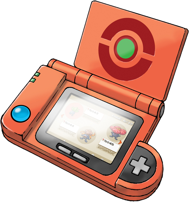 Artwork officiel du Pokédex HANDY909 de Pokémon Rouge Feu et Vert Feuille