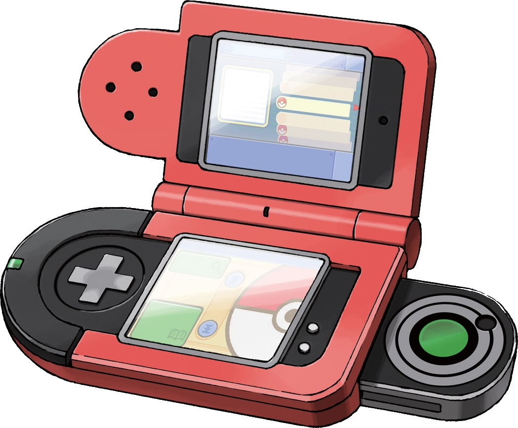 Artwork officiel du Pokédex rouge de Sinnoh