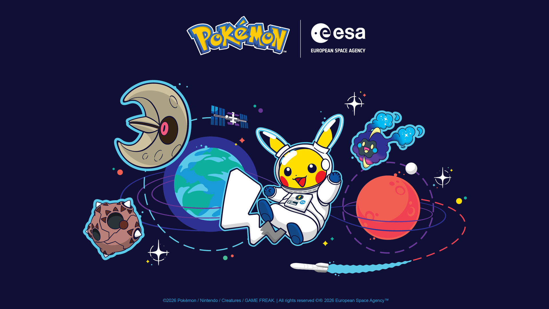 Visuel de l’article — Pikachu astronaute arrive en France avec l’ESA et Pokémon GO