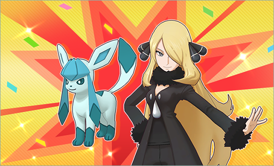Cynthia et Givrali dans Pokémon Masters EX