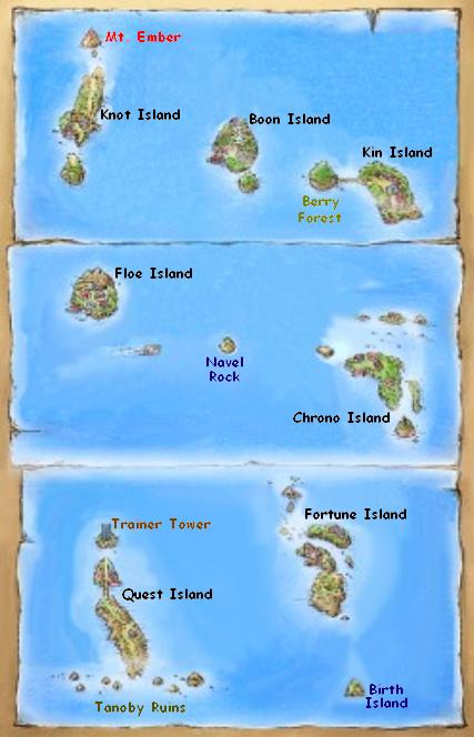 Carte des Îles Sevii