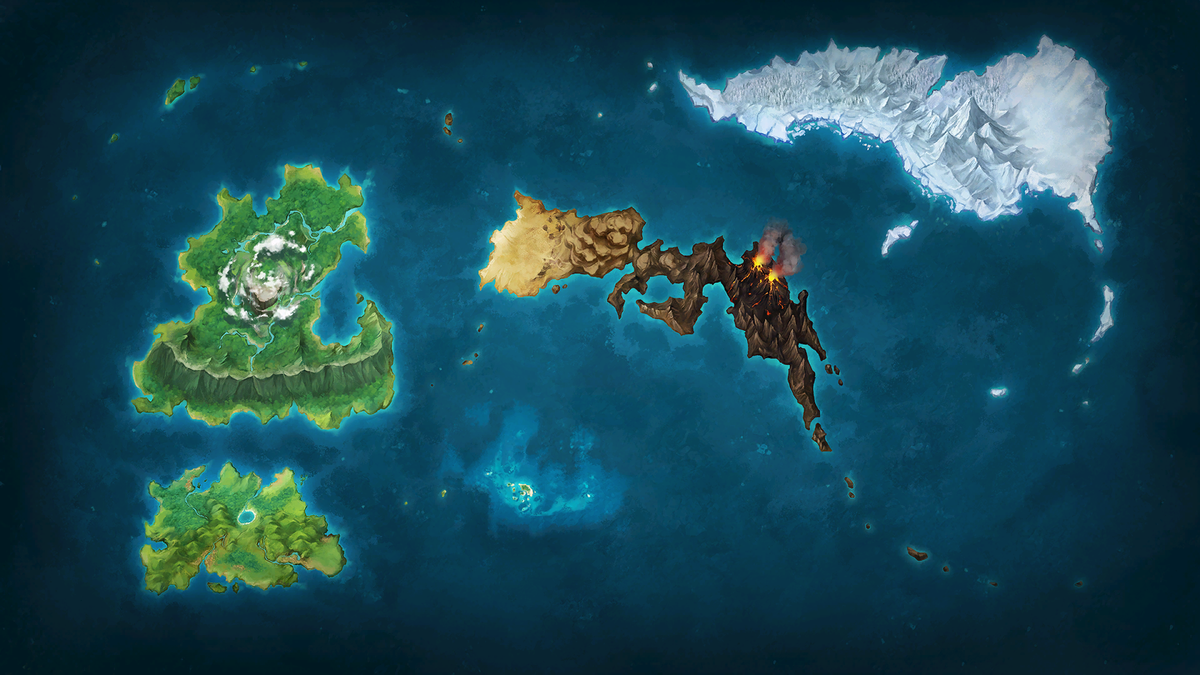 Carte des îles de Lentis dans New Pokémon Snap